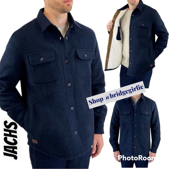 Jachs Jackets & Coats Jachs Mens Wool Blend Shirt Jacket Poshmark